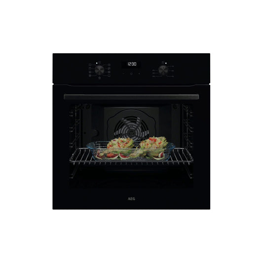 AEG TU5AB20WSK Horno Multifunción 72L, Aqua Clean, LED, Cocción Multinivel, Negro